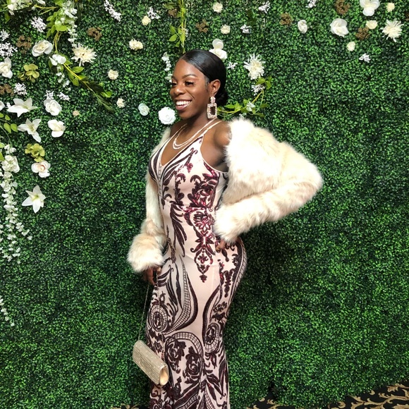 Sequin Embellished Gown - Picture 2 of 3